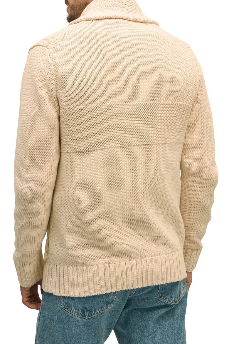 Toggle Cotton Cardigan, Alternate, color, CREAM
