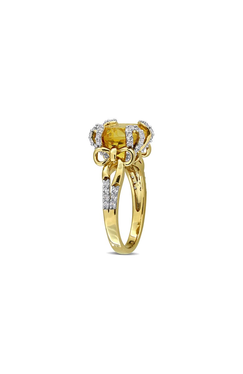 DELMAR Citrine & White Topaz Ring, Alternate, color, Gold