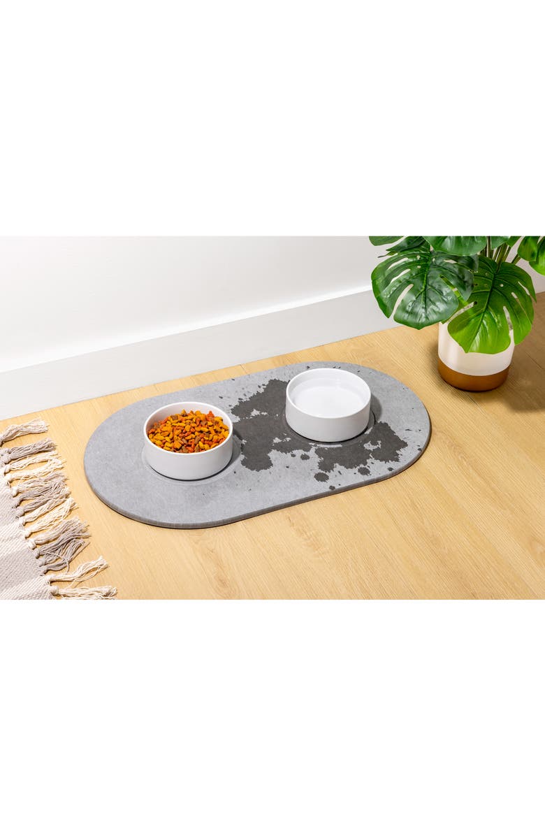 Core Home Double Bowl Diatomite Pet Mat, Alternate, color, 