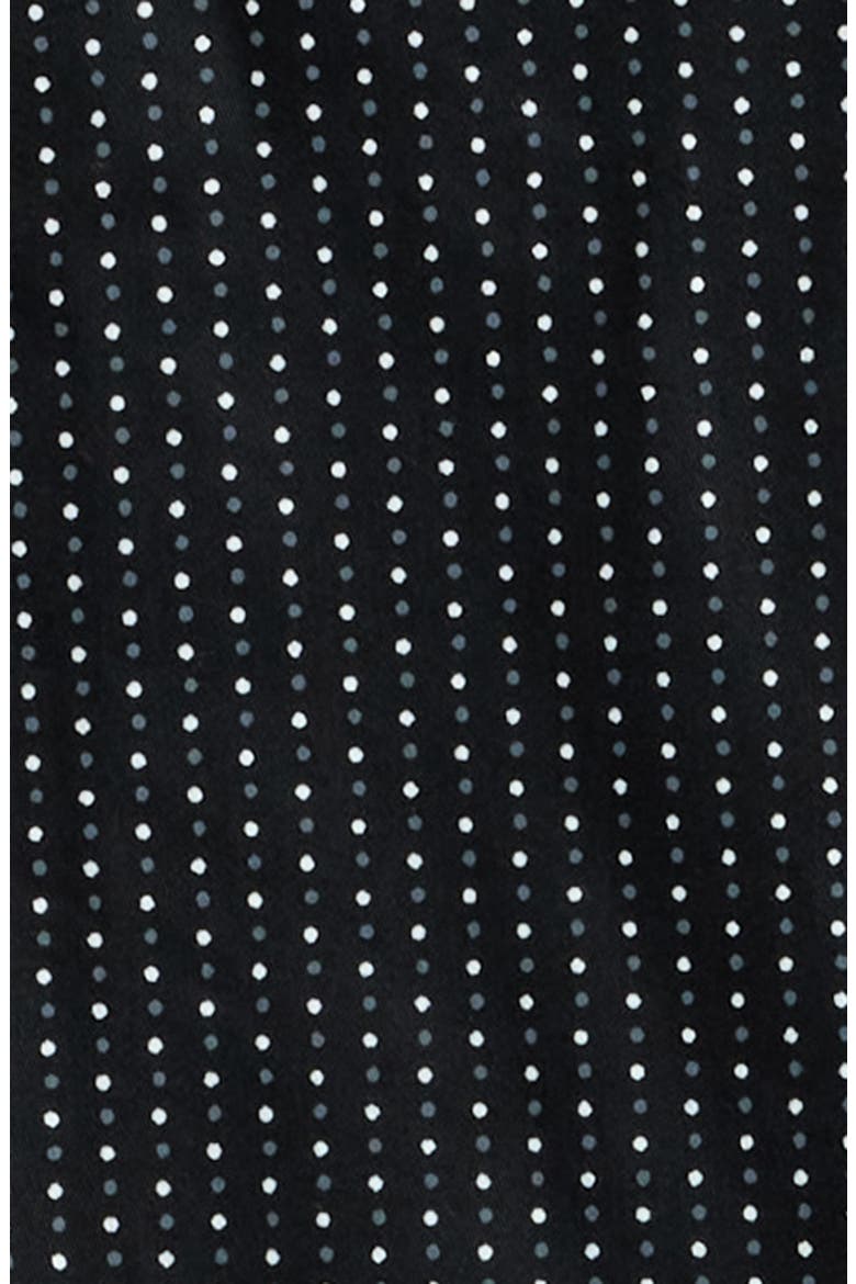 Revival Microdot Cotton Sateen Pajamas, Alternate, color, BLACK DOT