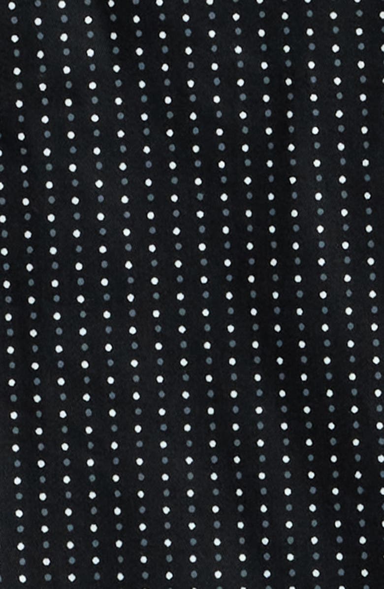 Majestic International Revival Microdot Cotton Sateen Pajamas, Alternate, color, Black Dot