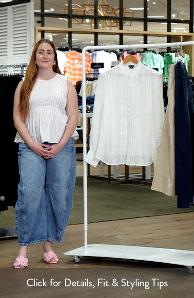 Whimsical Lace & Pintuck Shirt, sales video thumbnail