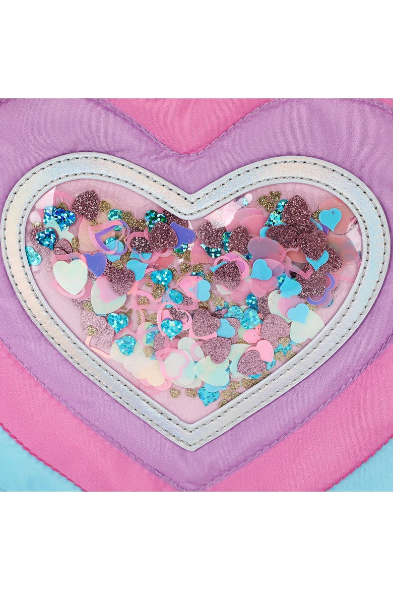 Quilted Heart Confetti Adult Pencil Case Pouch, Alternate, color, Multicolor
