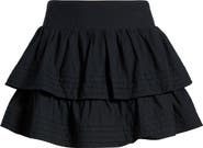 BP. Tiered Ruffle Cotton Miniskort