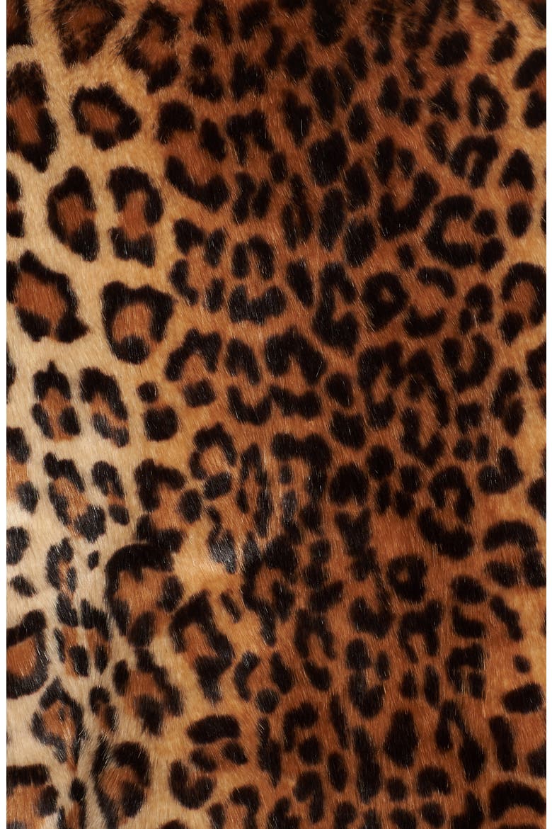 Faux Fur Moto Jacket, Alternate, color, LEOPARD MULTI