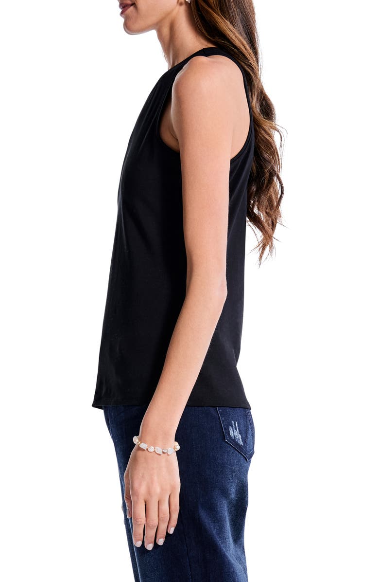NIC+ZOE Perfect High Neck Tank, Alternate, color, Black Onyx