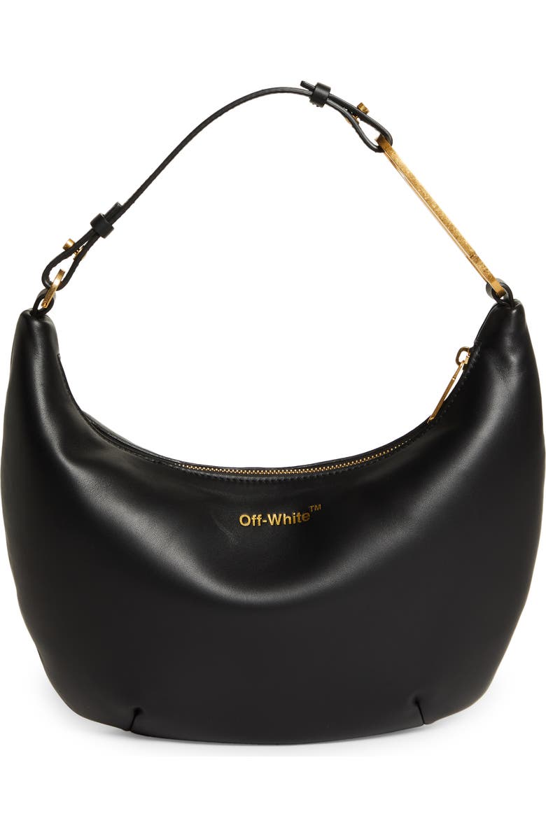 Off-White Paper Clip 28 Leather Hobo Bag, Alternate, color,