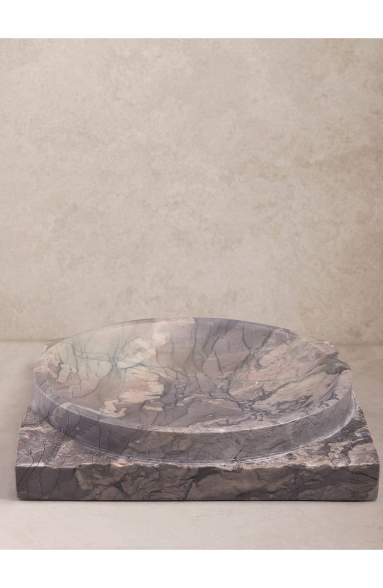 GAURI KOHLI Shayne Onyx Decorative Bowl, Main, color, Hazel Brown Onyx