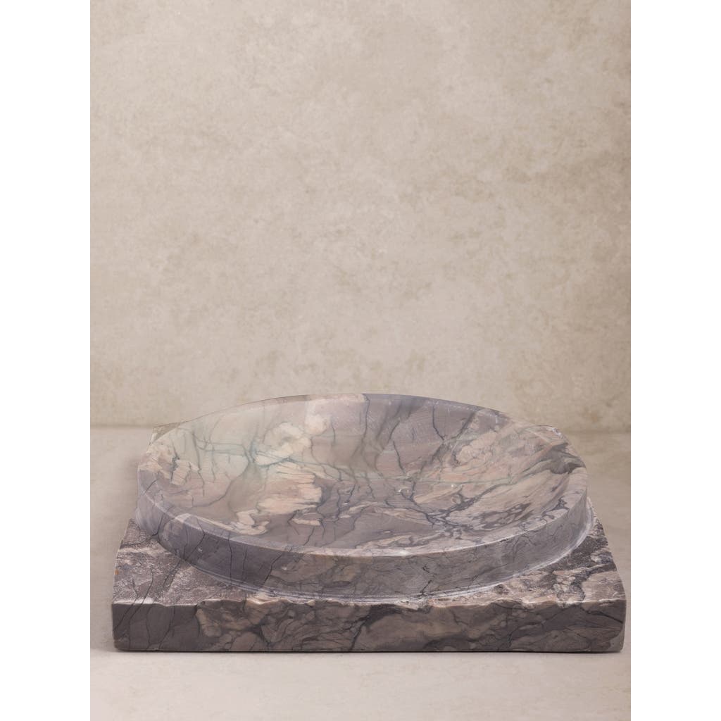 Gauri Kohli Shayne Onyx Decorative Bowl In Gray