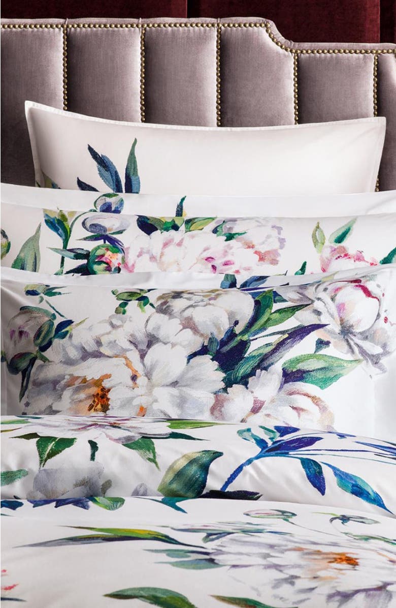 Togas Peonia Duvet Cover, Alternate, color, White