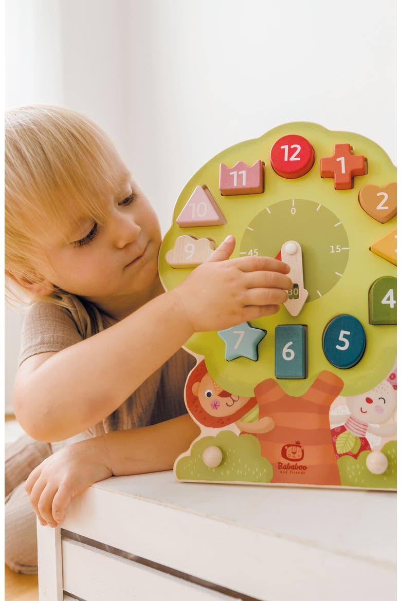 Wonder Tree Shape Sorting Clock, Alternate, color, Multi / Green