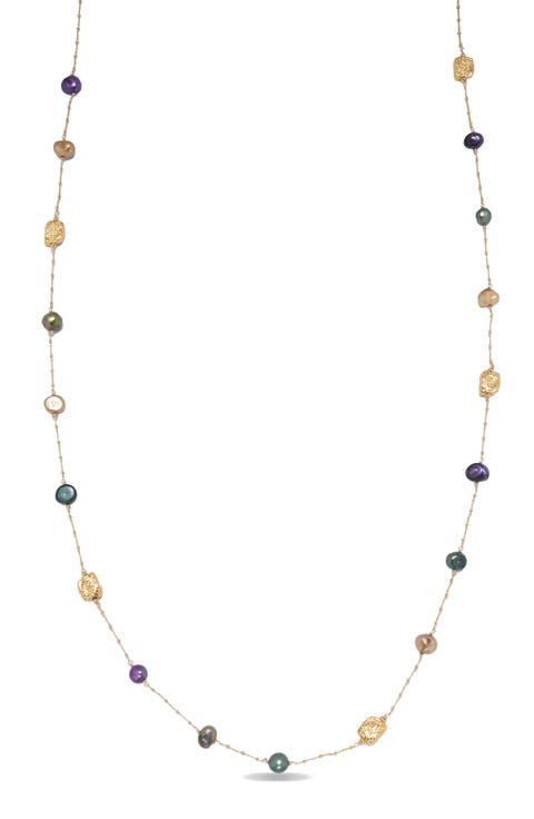 Teresa Freshwater Pearl Station Necklace
