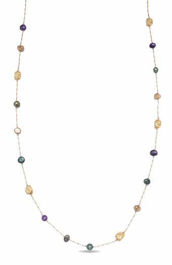 Teresa Freshwater Pearl Station Necklace