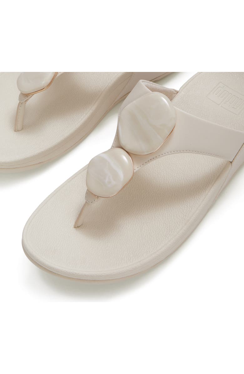 FitFlop Lulu Marbled-Stone Toe-Post, Alternate, color, Paris Beige
