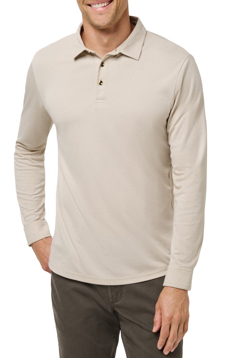 Handsome Town Long Sleeve Polo, Main, color, ITALIAN SAND