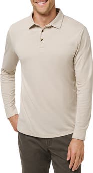 TravisMathew Handsome Town Long Sleeve Polo