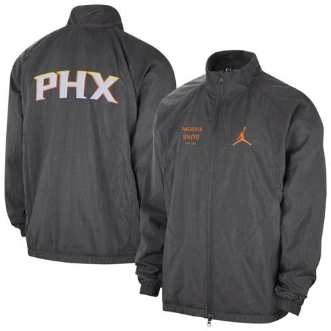 Men's Jordan Brand Gray Phoenix Suns Courtside Statement Edition Jumpman Jam Full-Zip Jacket