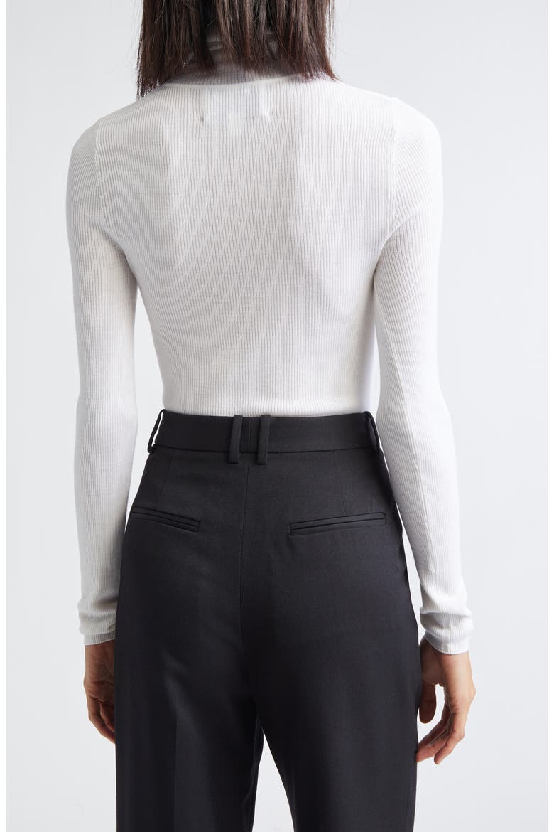 Wool Rib Turtleneck Top, Alternate, color, IVORY