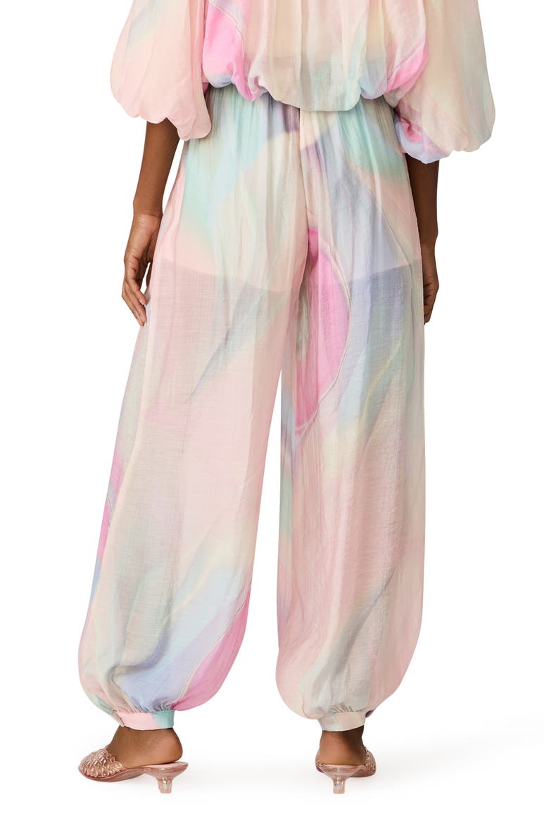 Auda Colorblock Parachute Pants, Alternate, color, PASTEL MULTI