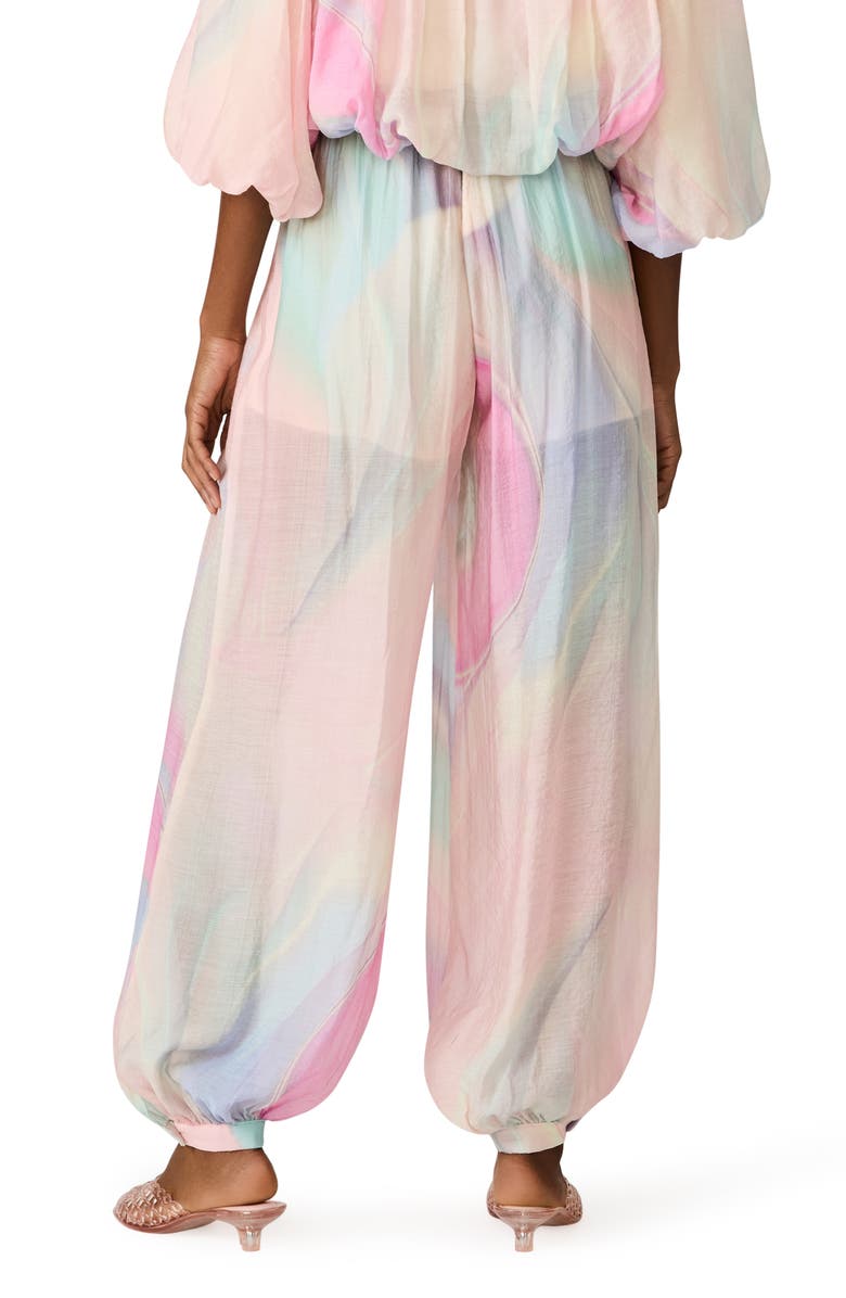 Steve Madden Auda Colorblock Parachute Pants, Alternate, color, Pastel Multi