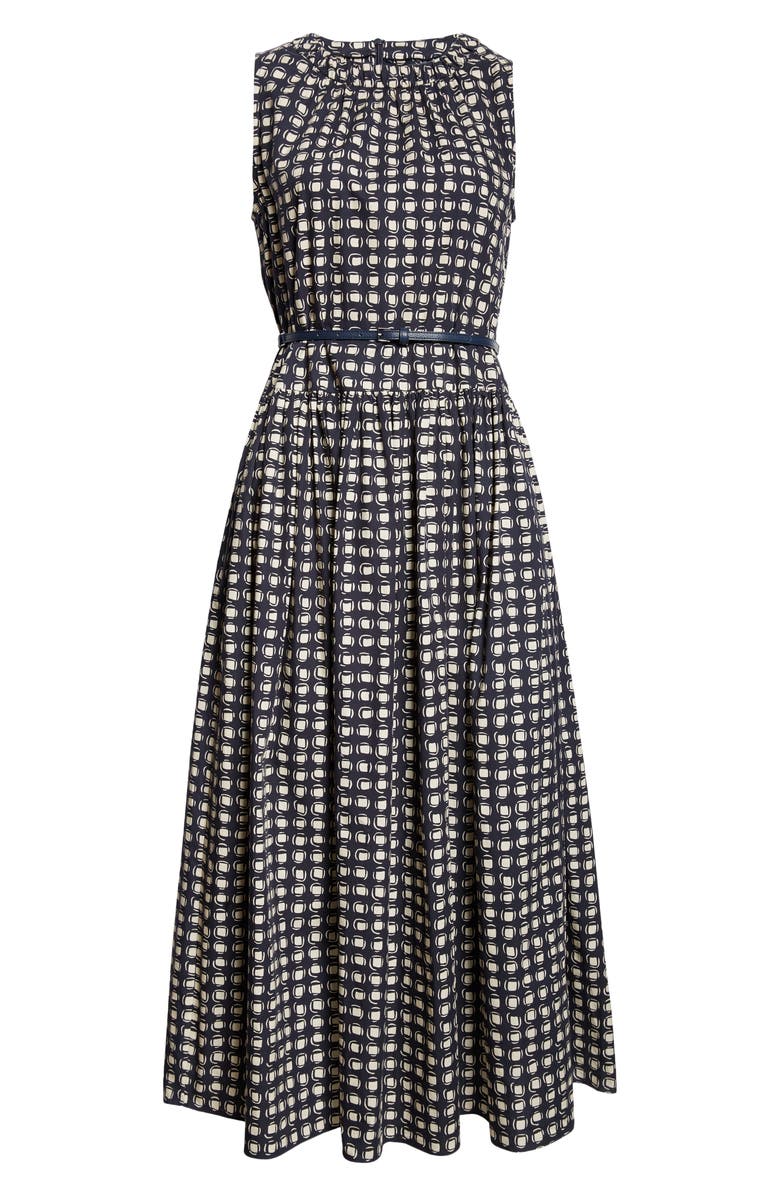 Max Mara Temid Geometric Dot Print Sleeveless Dress, Alternate, color, 