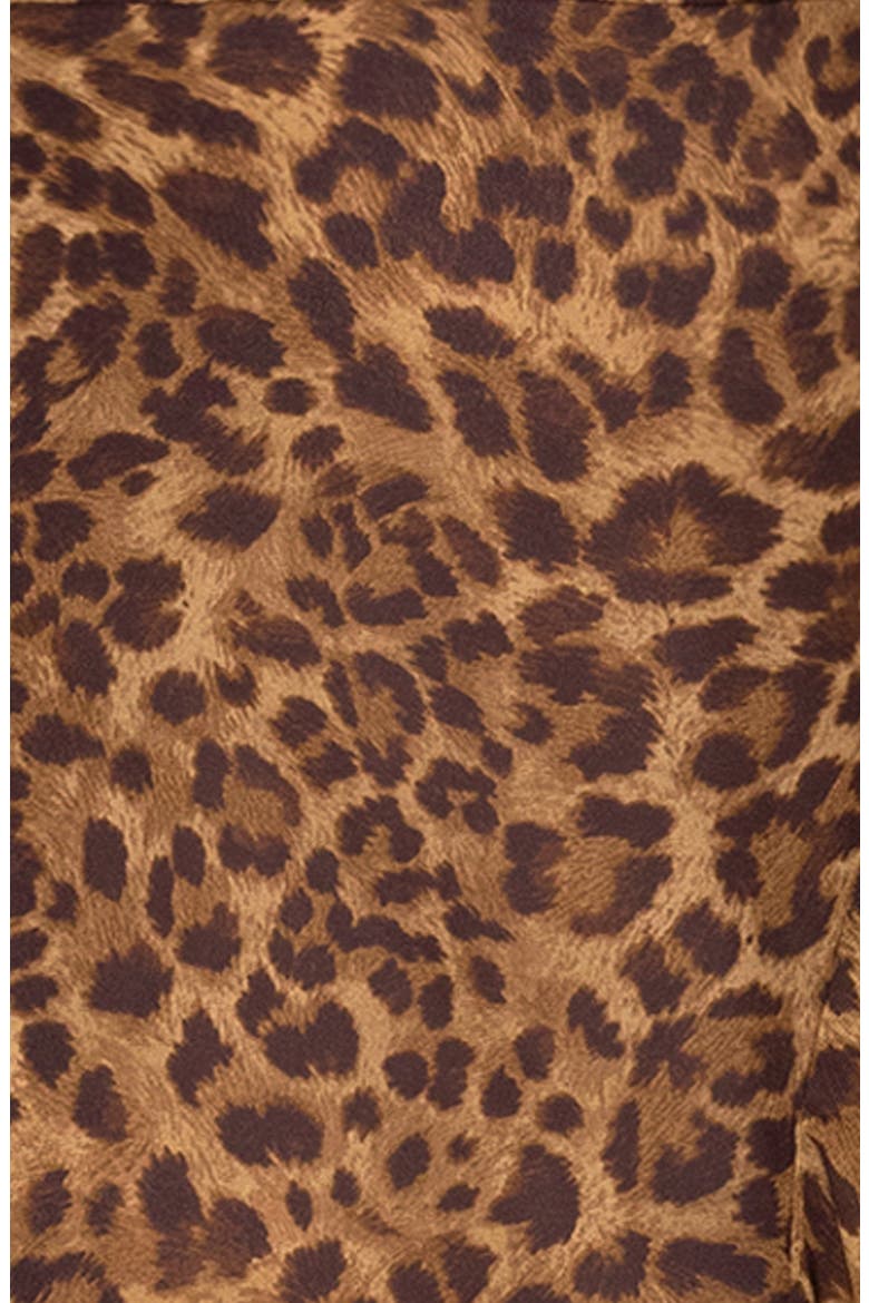 Cheetah Print Flutter Dress, Alternate, color, BROWN/ MULTI