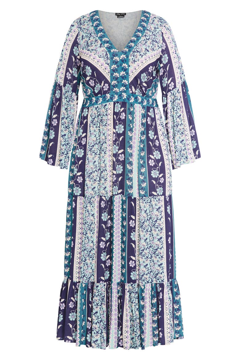 Heaven Long Sleeve Maxi Dress, Alternate, color, JEWEL