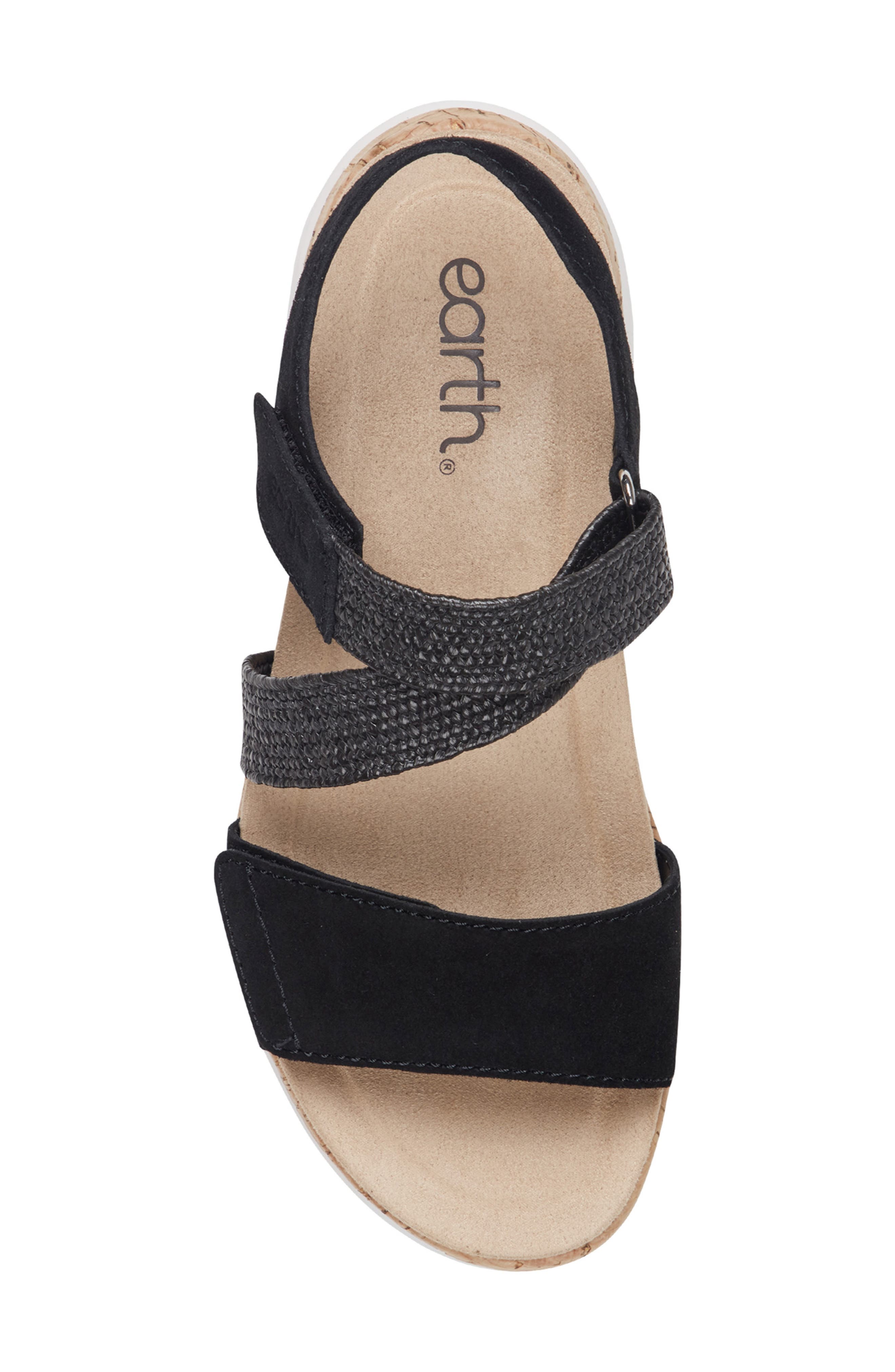 Earth<sup>®</sup> Reston Ankle Strap Platform Sandal, Alternate, color, Black