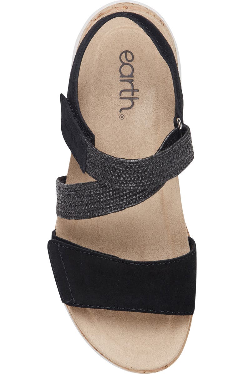 Earth<sup>®</sup> Reston Ankle Strap Platform Sandal, Alternate, color, Black