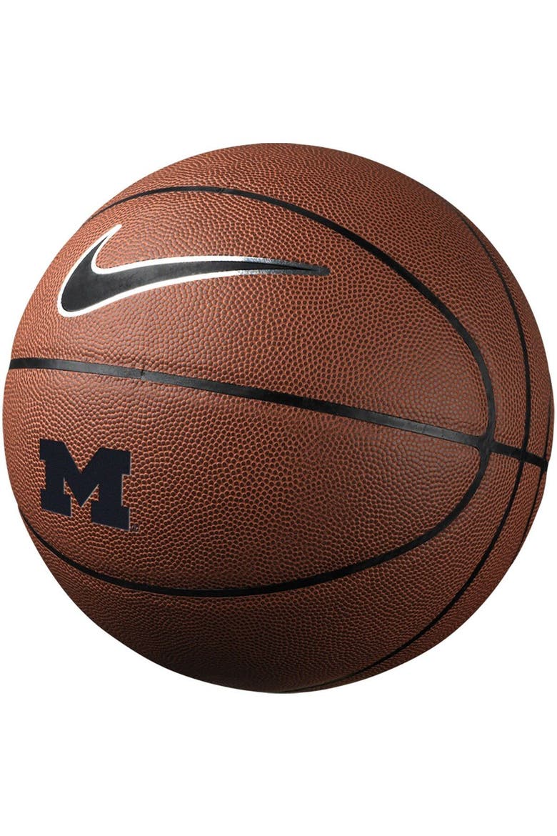 Michigan Wolverines Team Replica Basketball, Main, color, Brown