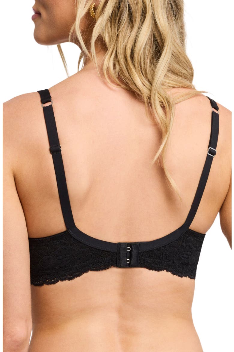 Pure Plus Underwire T-Shirt Bra, Alternate, color, BLACK