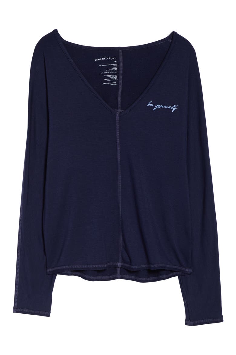 Ann Be Yourself Embroidered Pullover, Alternate, color, NIGHT SKY