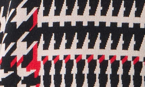 Akris Punto Mixed Houndstooth Check Stretch Virgin Wool Sweater In Multi