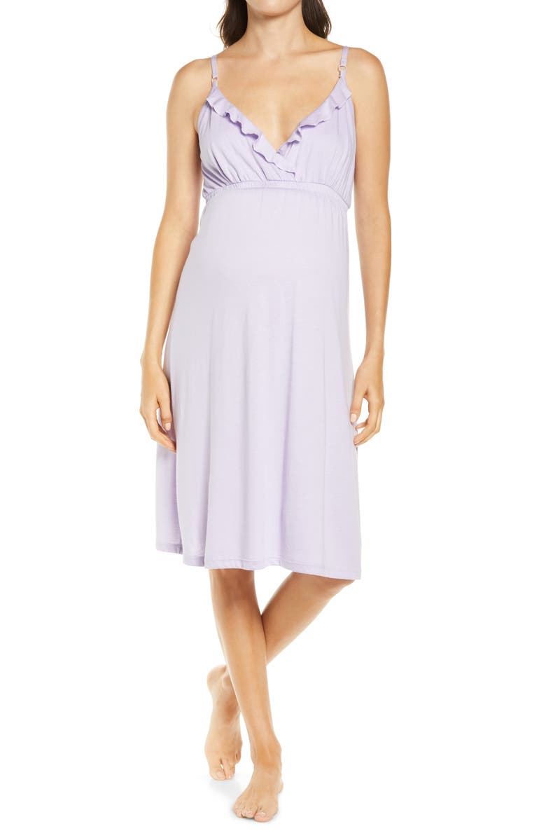 Belabumbum Elle Nursing/Maternity Nightgown, Main, color, 