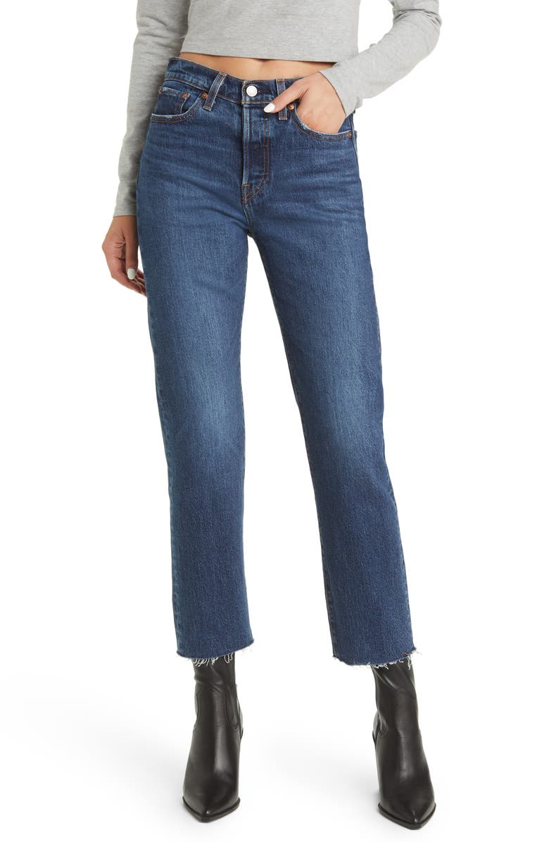 Levi's<sup>®</sup> Women's Wedgie Raw Hem Straight Leg Jeans, Main, color,