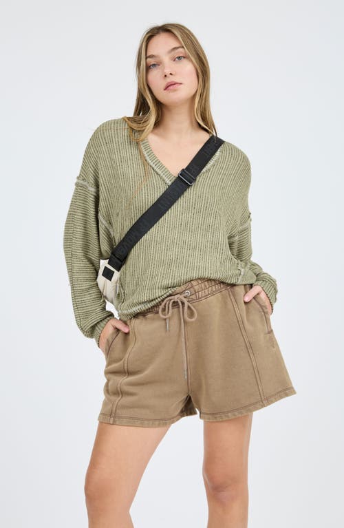 BLU PEPPER BLU PEPPER V-NECK CHENILLE TOP