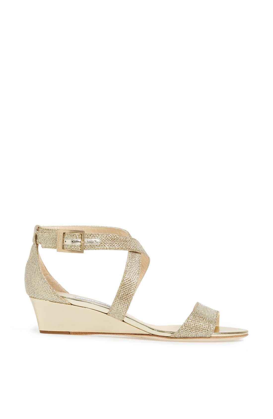 'Chiara' Wedge Sandal, Alternate, color, GOLD