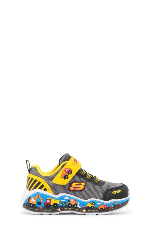 Skechers Boys Play Scene Dinosaurs In Black/yellow