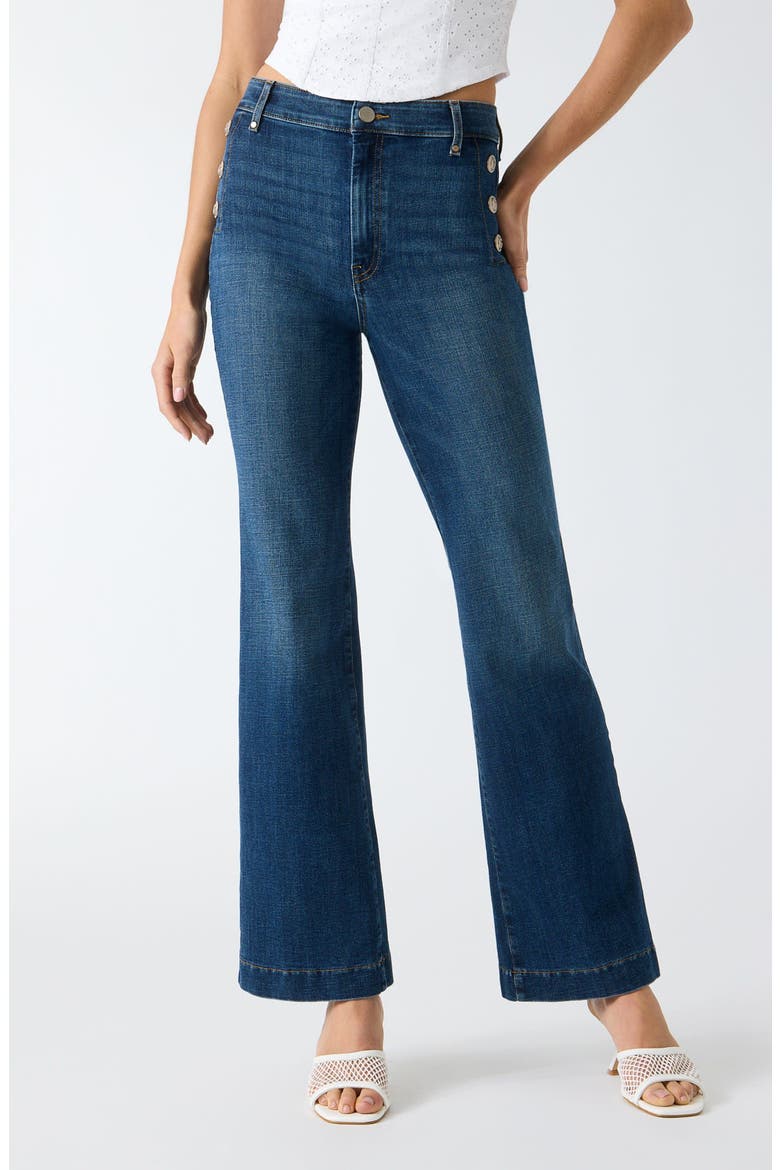 New Faye Flare Jeans, Main, color, BLUE