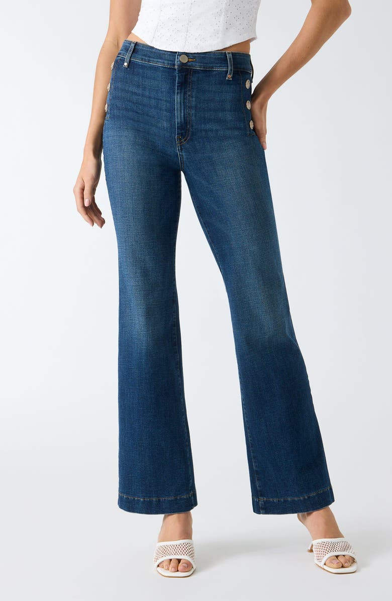GUESS New Faye Flare Jeans, Main, color, Blue