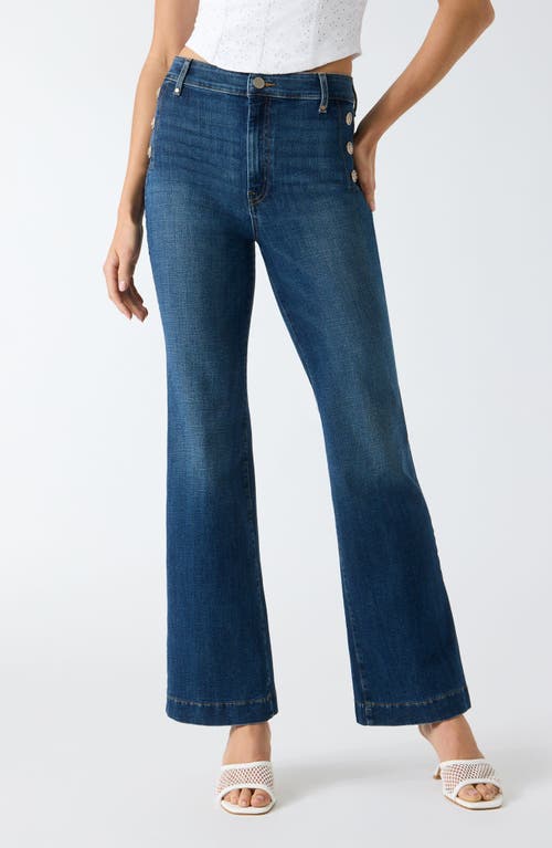 Guess New Faye Flare Jeans In Blue
