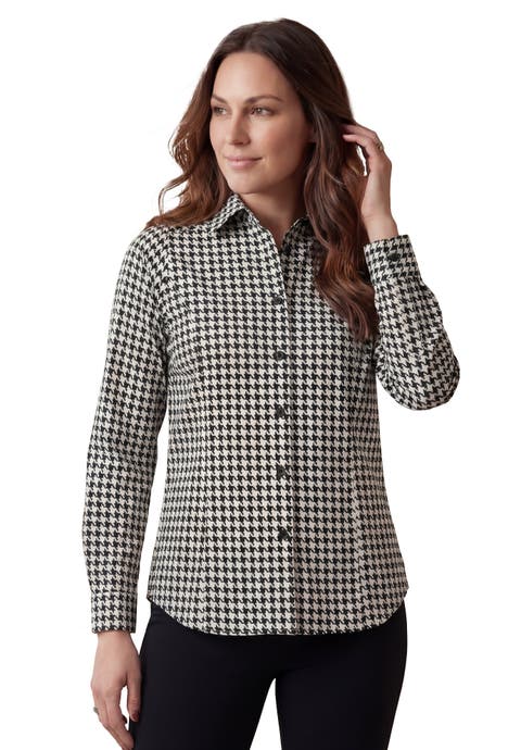 Stretch Cotton Poplin Button Down Shirt