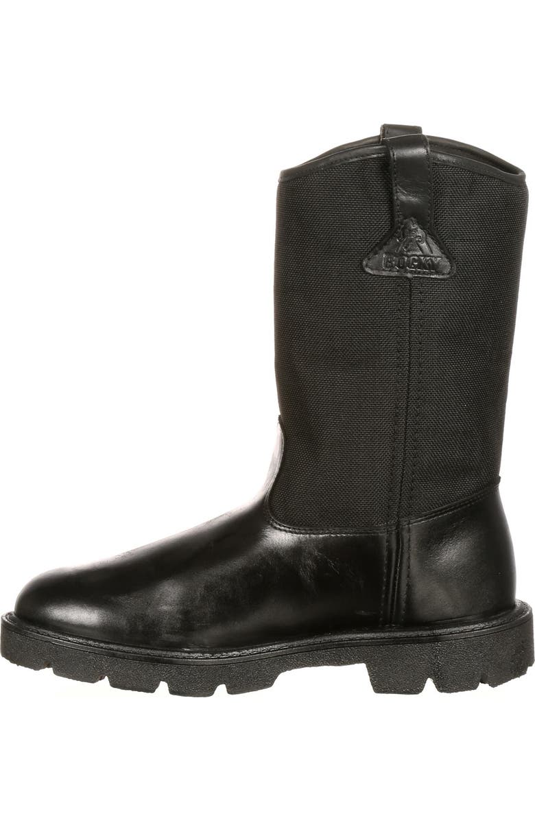Rocky Pullon Wellington Public Service Boot, Alternate, color, Black