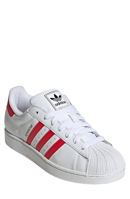 Adidas Originals Adidas Gender Inclusive Superstar Ii Sneaker In White/better Scarlet/black