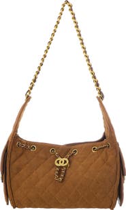 Adornia Quilted Faux Leather Shoulder Bag