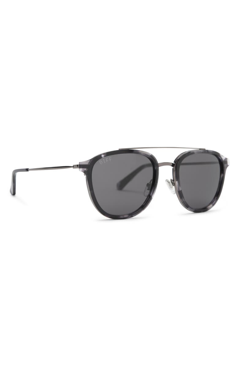 DIFF Camden 54mm Polarized Round Sunglasses, Alternate, color, 