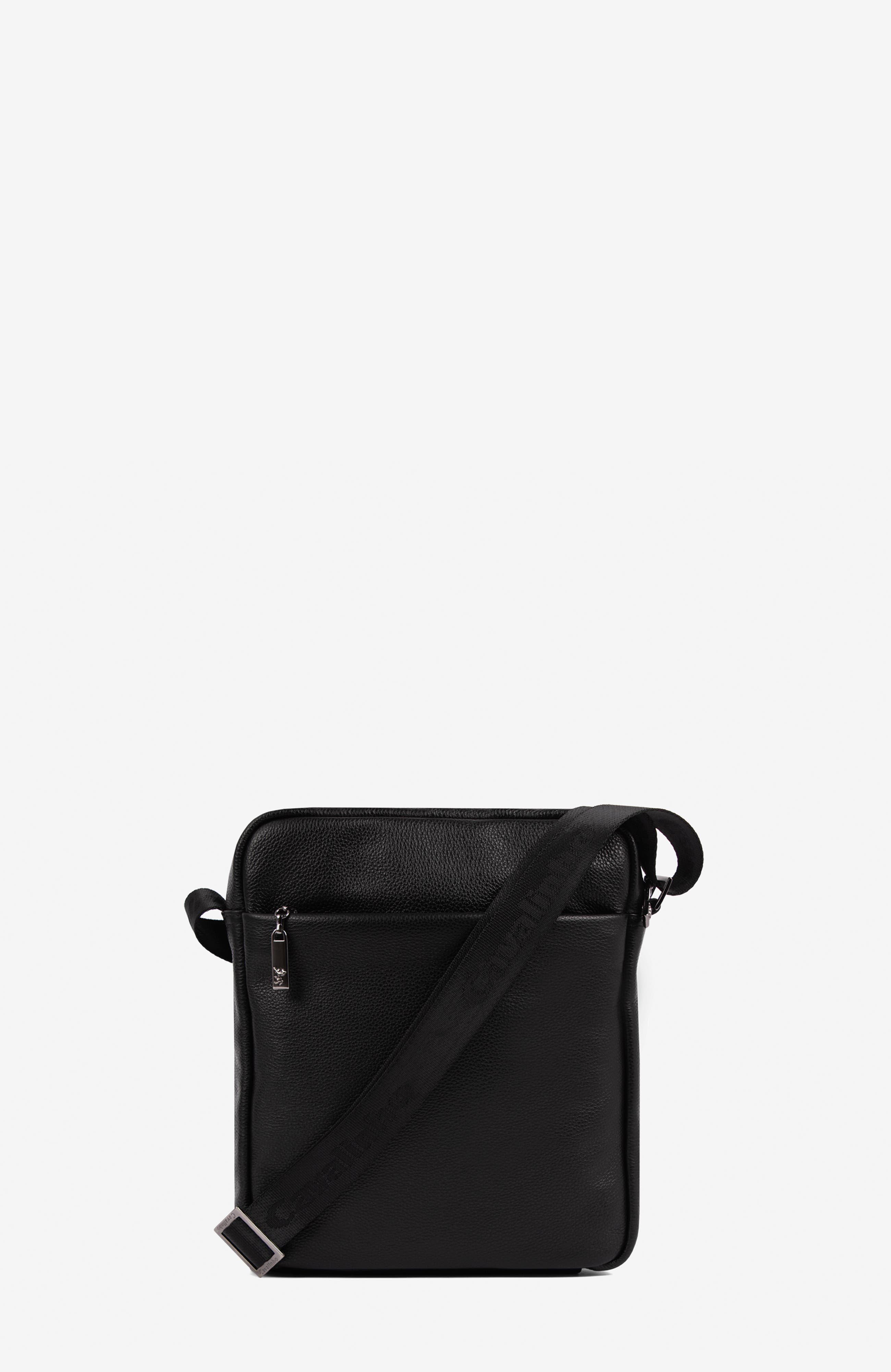 El Cavaleiro Leather Traveler Crossbody Bag 385, Alternate, color, Black