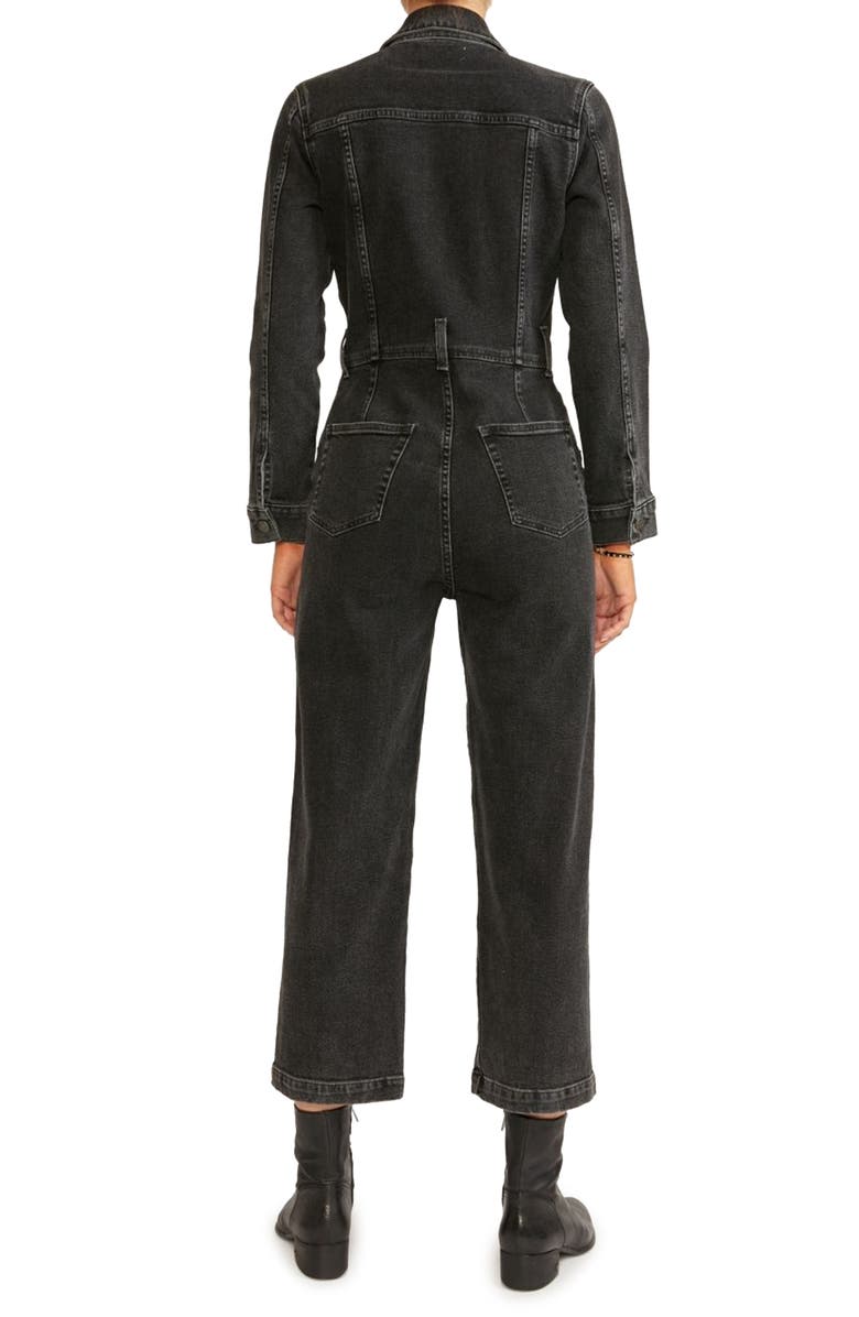 ÉTICA Farrah Zip Denim Jumpsuit, Alternate, color, 