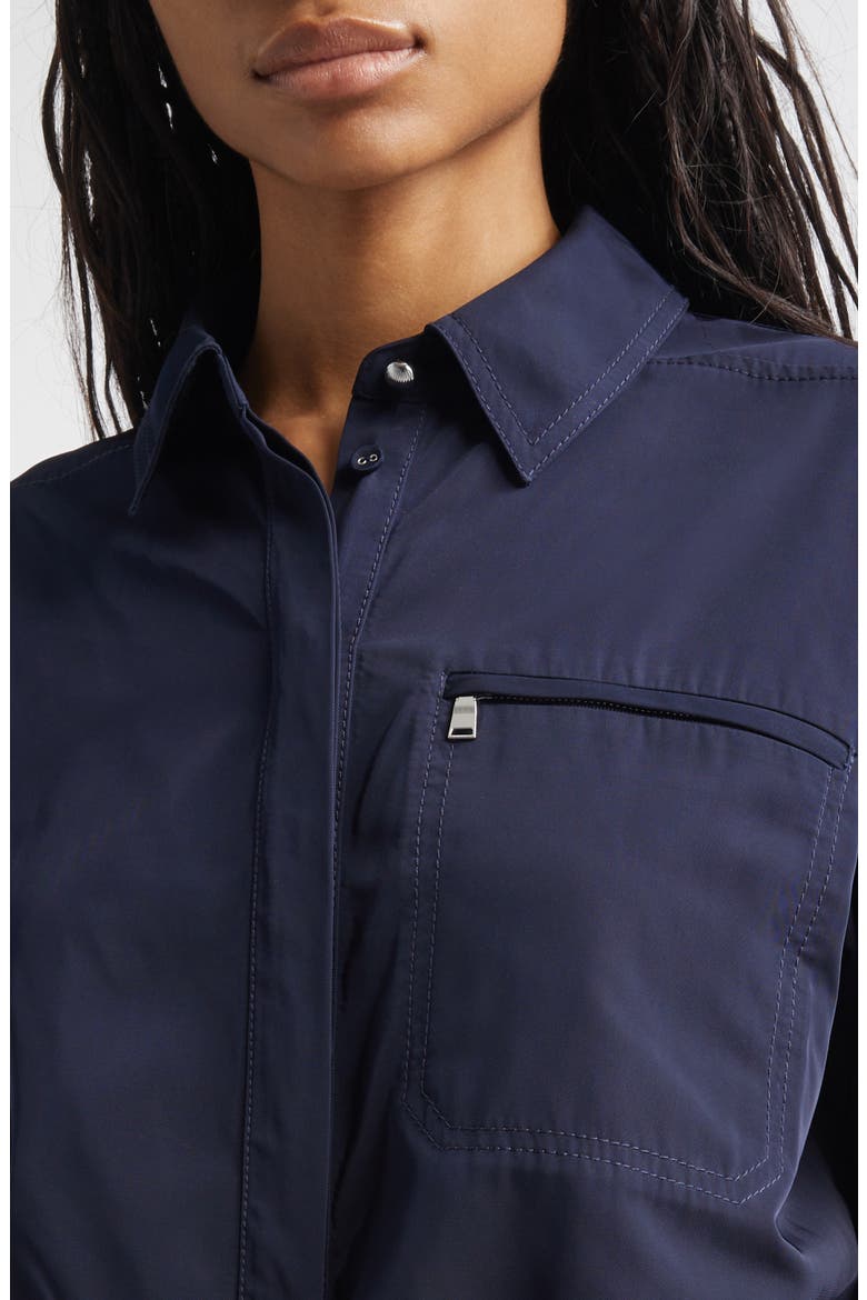 Wilfred Crop Shirt, Alternate, color, NAVY