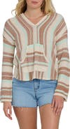 Billabong Baja Beach Stripe Cotton Blend Hoodie
